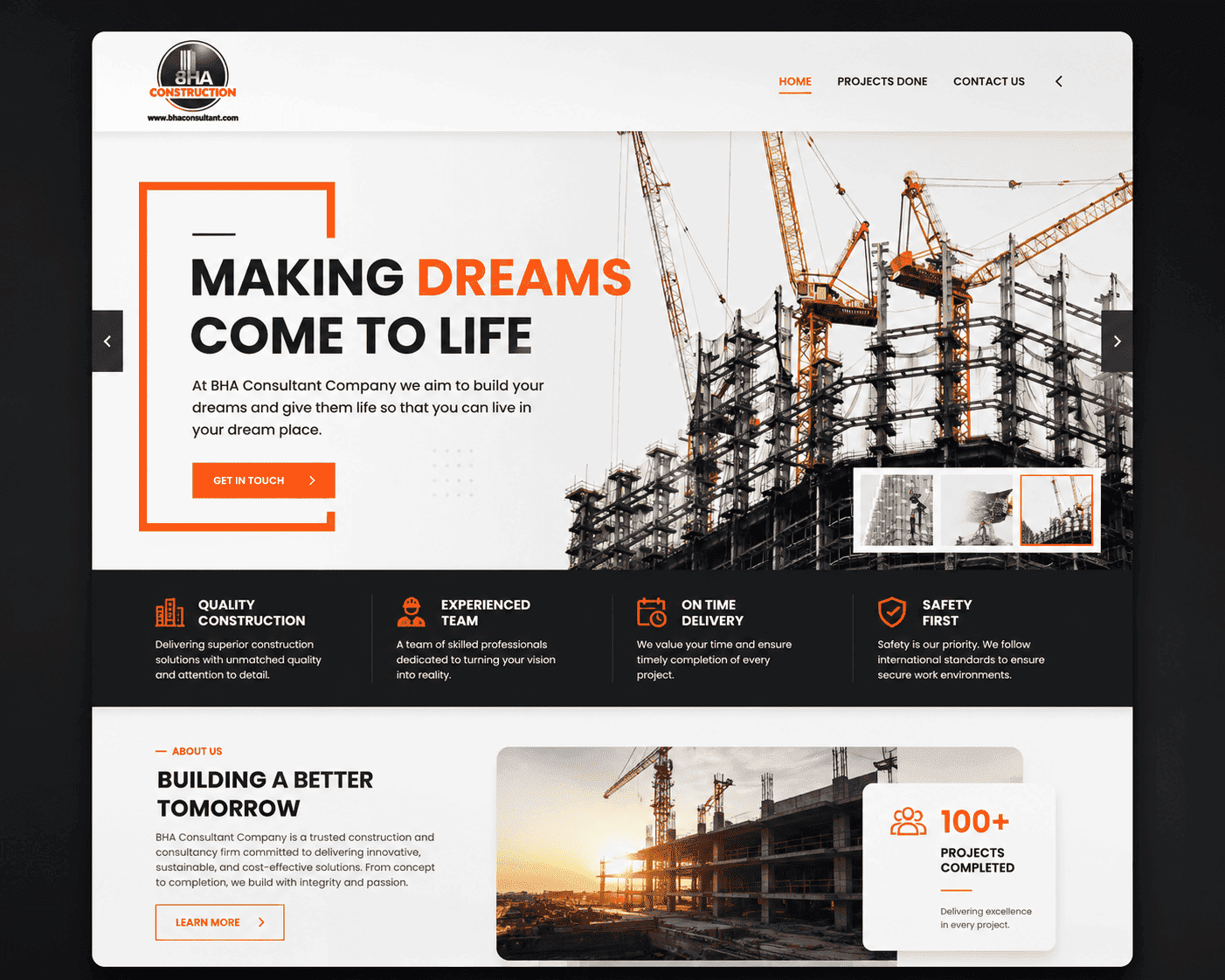 Construction Website