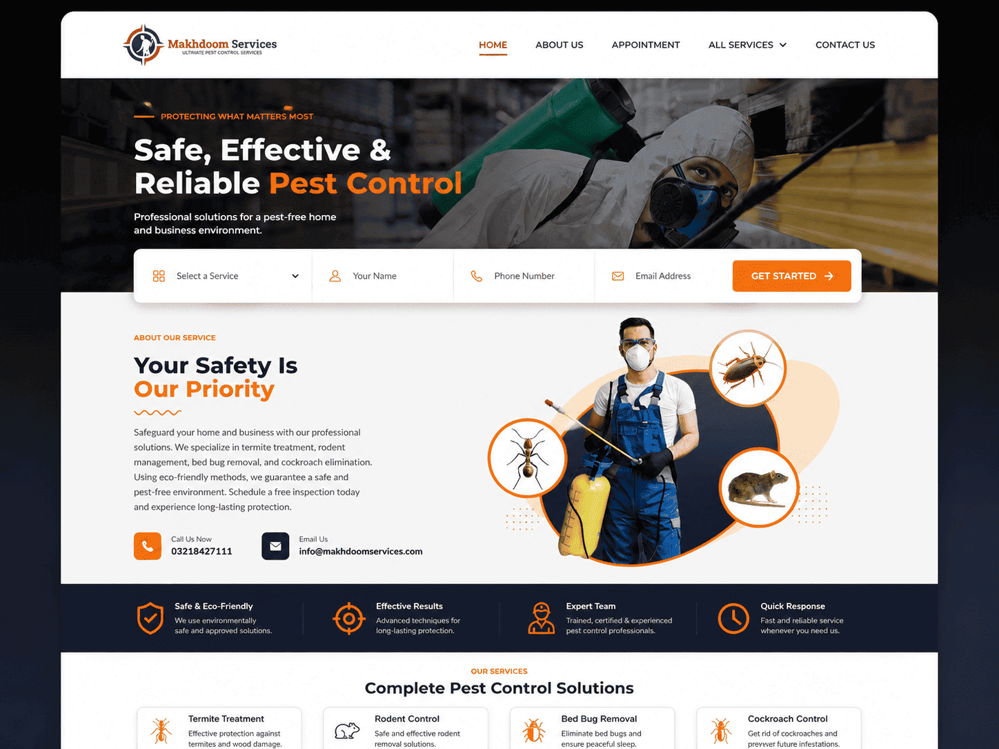 Pest Control Website